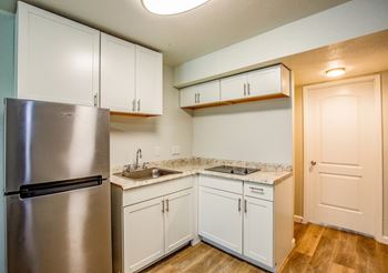 Granite-style counters